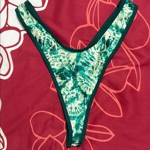 Kulani Kinis Emerald Tide Thong Bikini Bottom